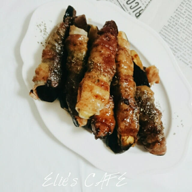 【うちごはん】ごはんが進む♪なすの肉巻き〜しょうゆレモン味〜