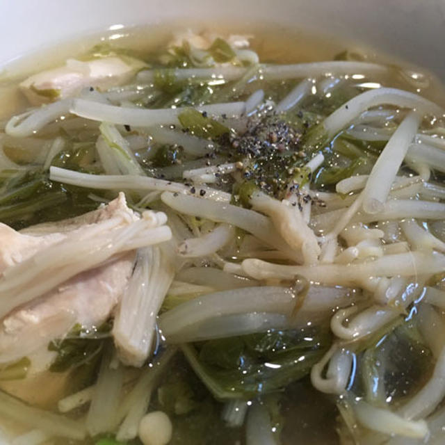 ダイエット食 水菜ともやしのコンソメスープ By Minira9jpさん レシピブログ 料理ブログのレシピ満載