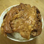 昨夜は豚丼で。