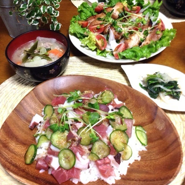 タレが絶品♪海鮮丼♪…お気に入りの部屋着