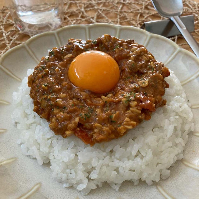 免疫力を上げる☆納豆キムチスパイスキーマカレー