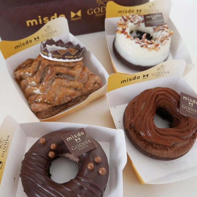misdo meets GODIVAのドーナツ4個#今日のおやつはこれ