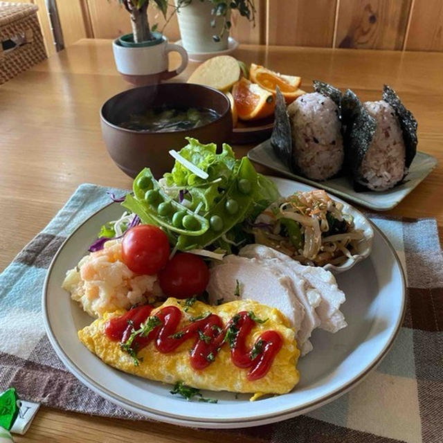 朝ごはん。