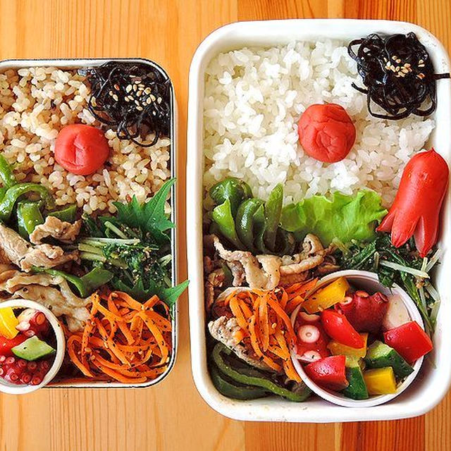 7/1(金)豚肉とピーマンの塩だれ炒め弁当