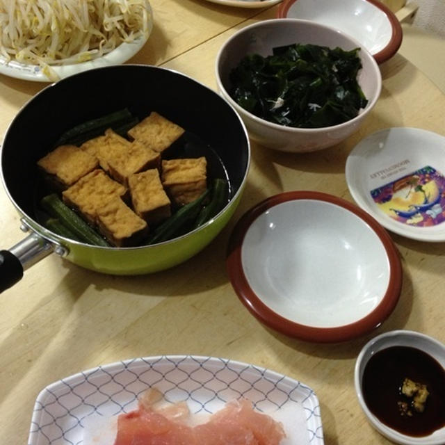びん長マグロで晩酌