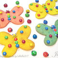 ちょうちょのクッキーとてんとう虫のチョコ・レシピ〈M&MSのデコレーション〉