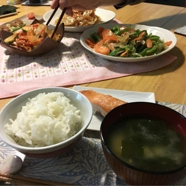 久しぶりの白米