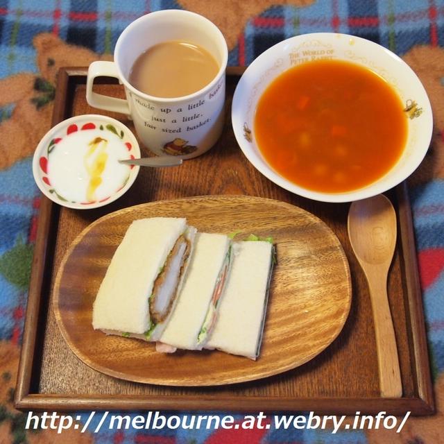 週末あさごはん　-サンドイッチ-
