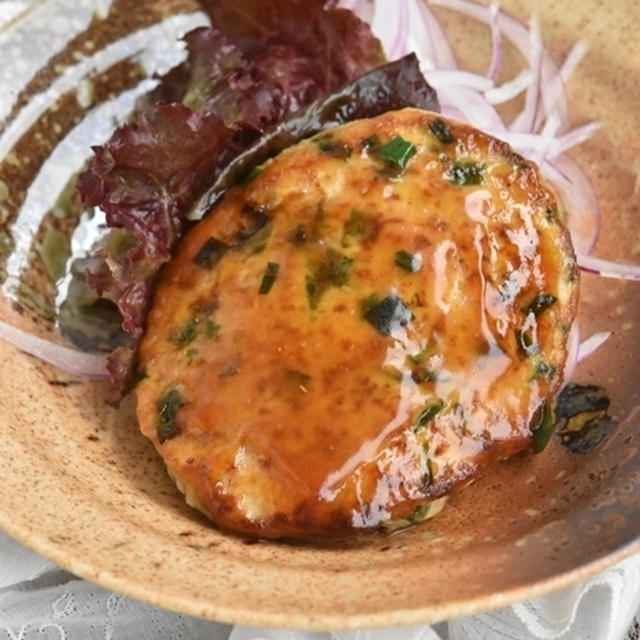 豆腐でかさ増し♪ヘルシー節約♪豚ひき肉とにらの豆腐照り焼きバーグ
