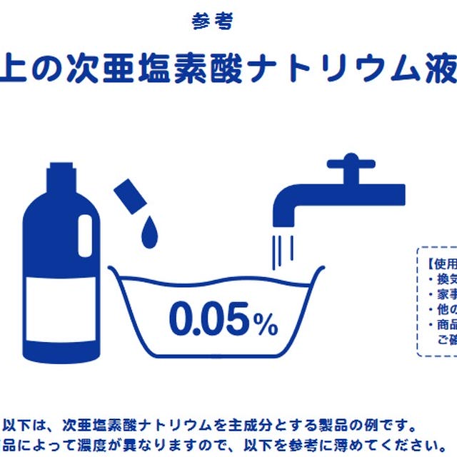 安くても、効果あり！掃除でも、コロナ対策でも使え『消毒液』の作り方（漂白剤）