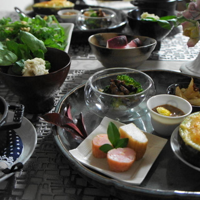 冷蔵庫の整理で和風味のポトフ　里芋サラダなど