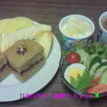 Good－morning Kyonのチョコケーキ＆フルーツ盛り～＆野菜サラダ～編じゃよ♪