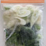 野菜の冷凍保存（小松菜・長ねぎ・キャベツ・かぶの葉）