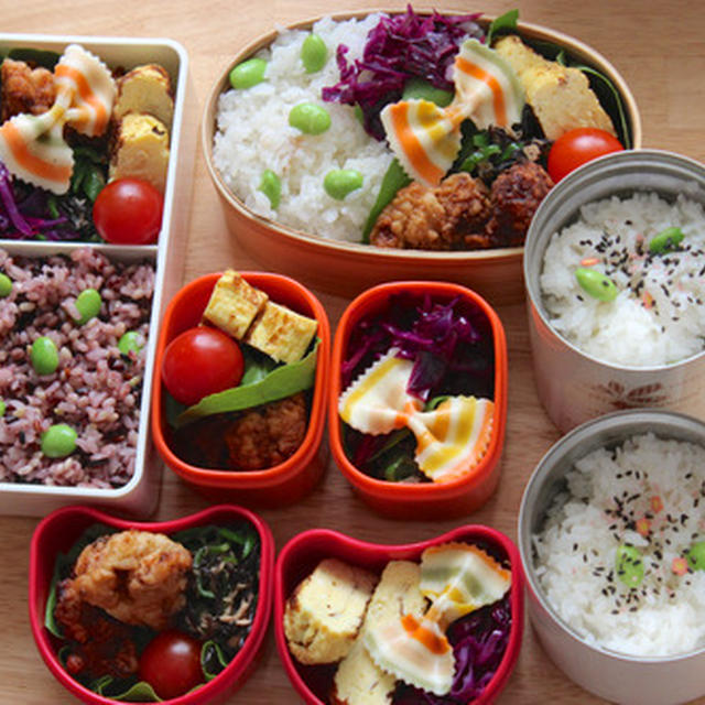 【 久々のお弁当4人分！ 】