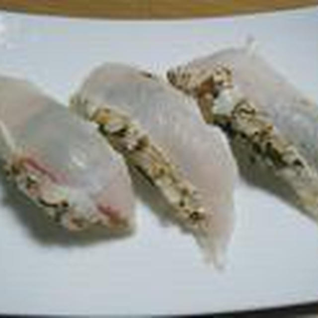 アカメの握り By 釣キチちゃんさん レシピブログ 料理ブログのレシピ満載