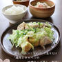 忙しい日に♡フライパンで蒸すだけ「鶏肉とキャベツの味噌チーズ蒸し」献立