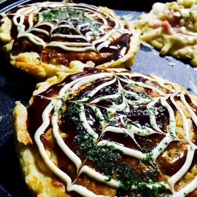 もんじゃ風？お好み焼き♡
