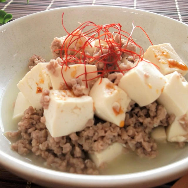 動画で！簡単に一品シリーズ【９】ドレッシングで速攻！麻婆豆腐風