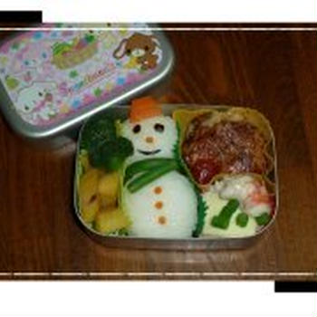 雪だるま弁当