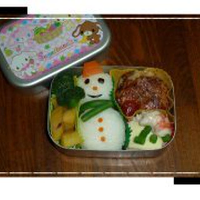 雪だるま弁当