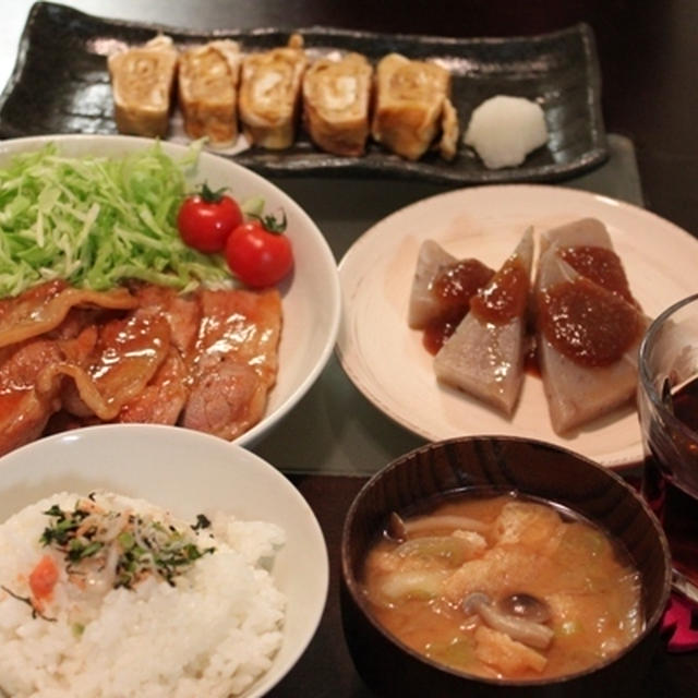 30minutes Dinner＊豚の生姜焼き定食