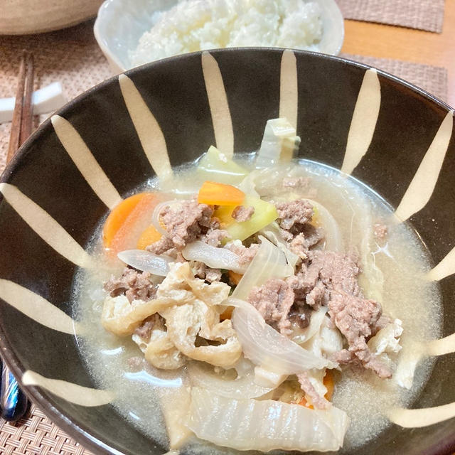 【ちょっと肉っ気が足りないな】というときにオススメのお味噌汁
