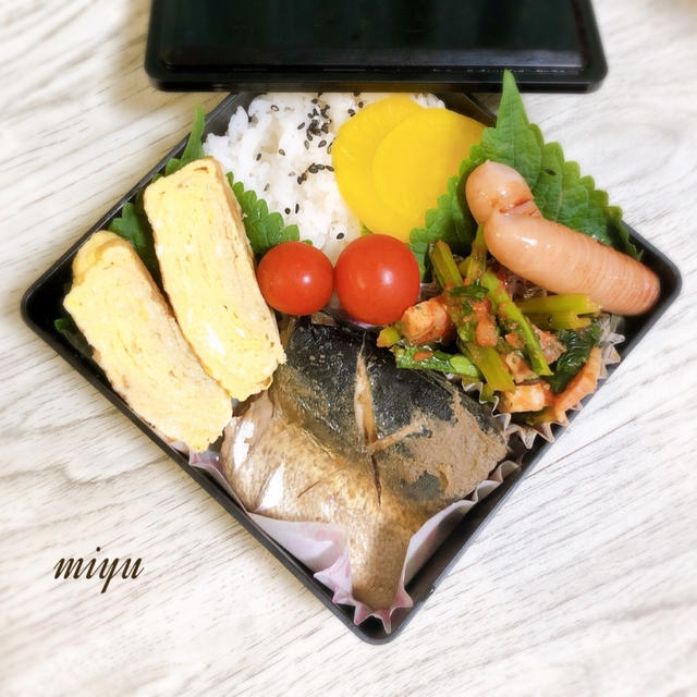 サバの煮付けのお弁当