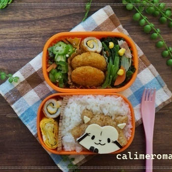 【娘のオベントウ】　ラスカルのお弁当