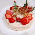 【糖質制限】全量約360kcal苺クリスマスケーキ by mikity19さん