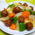 肉だんごの甘酢炒め☆