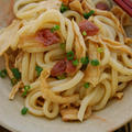 炒めずさっぱり☆梅と切り干しの焼きうどん風