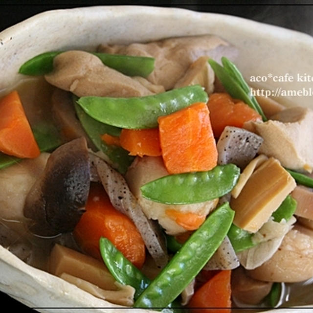 根菜と高野豆腐の煮物*圧力鍋レシピ♪