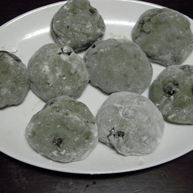よもぎ豆大福(レシピあり)・・・
