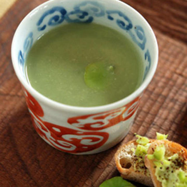 そら豆スープとペースト