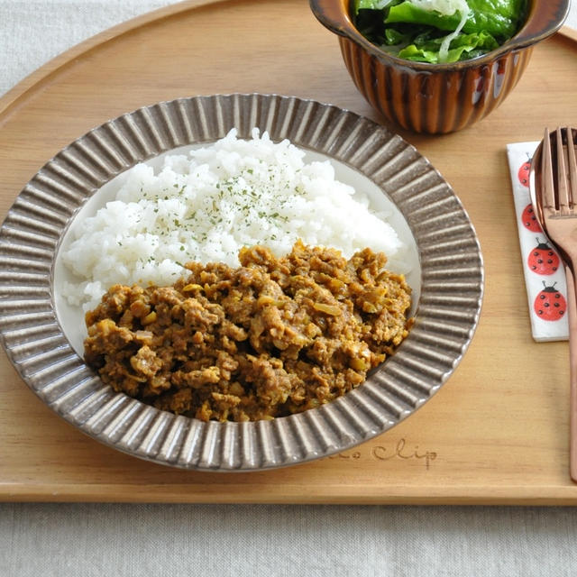 週末に食べたくなる♪キーマカレー