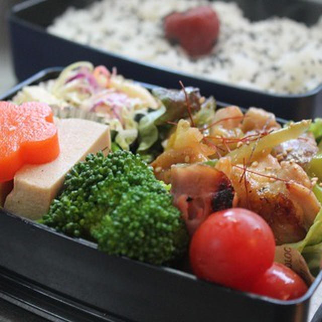 焼き鳥と高野豆腐に煮物弁当☆効果現れず～