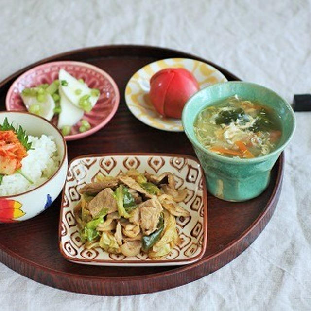 回鍋肉など献立♪