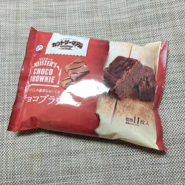 最近のお気に入りのカントリーマアムのチョコブラウニー