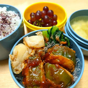 中学男子弁当★40日目