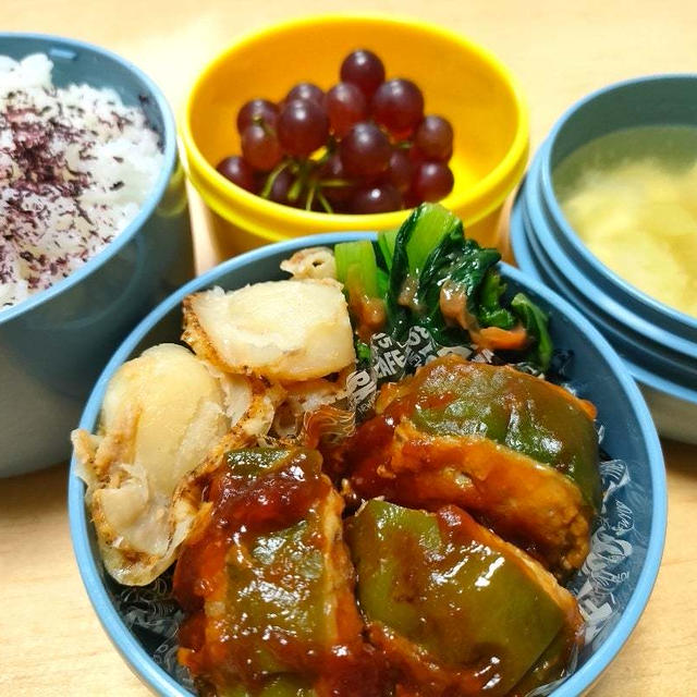 中学男子弁当★40日目