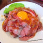 炭火焼きローストビーフ丼☆ C-BAR`S GRILL（シーバーズグリル）