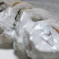 鶏むね肉の根菜巻きの洋風レンジ蒸し　生クリームソース