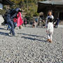 藤枝小顔　家族で法多山尊永寺に　3歳0ヶ月も全部歩きました