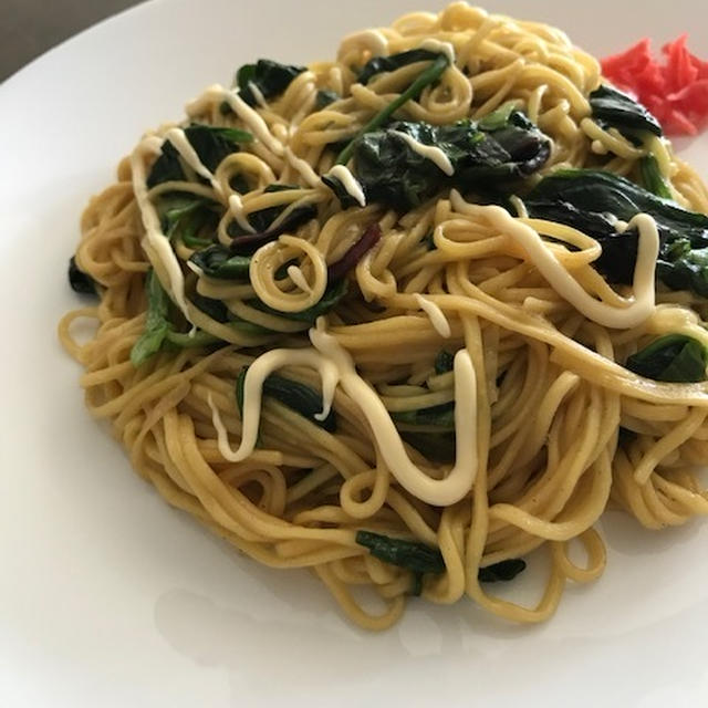 シンプルしょうゆ焼きそば＊小トラのお誕生日