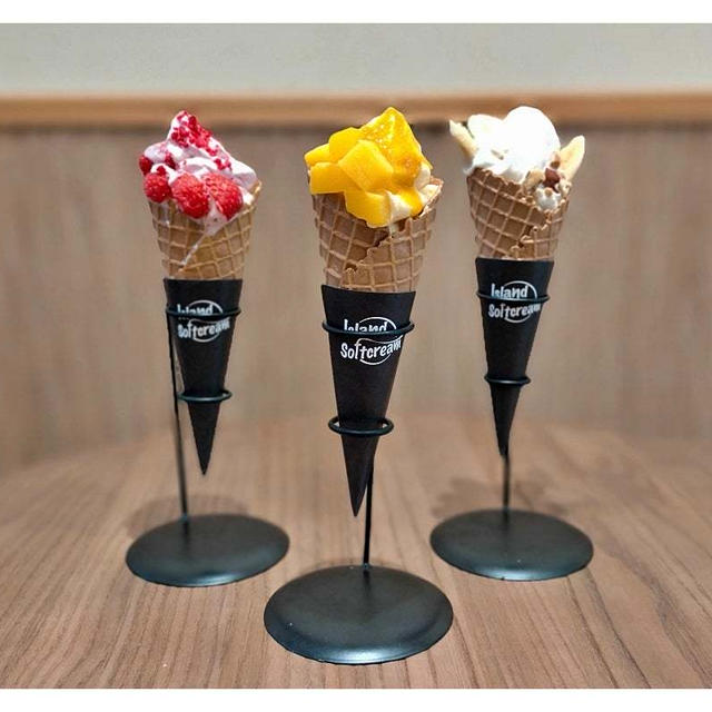 フードロス削減！B品フルーツ使用ソフトクリーム「アイランドソフトクリーム」@トレインチ自由が丘
