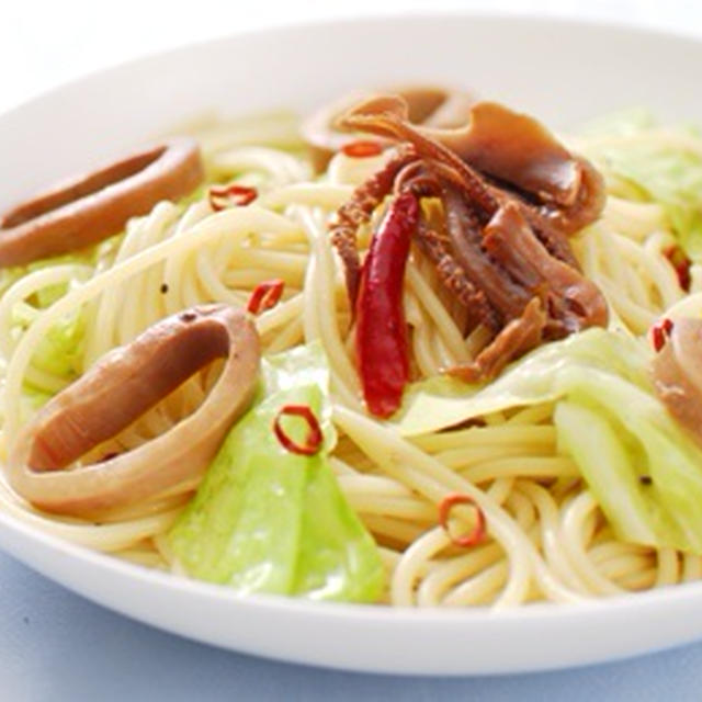 「イカ缶」de「イカキャベチーノ」の巻