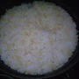 湯立てで白米（９４３）。。。北海道石狩平野砂川産特別栽培米ゆめぴりか・白米（あいざわ米店）と茨城県産うまかっぺコシヒカリ玄米・新米（あいざわ米店）