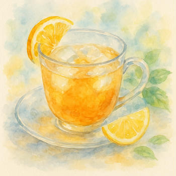 初夏の冷香——水出しダージリンと、柑橘のグラス