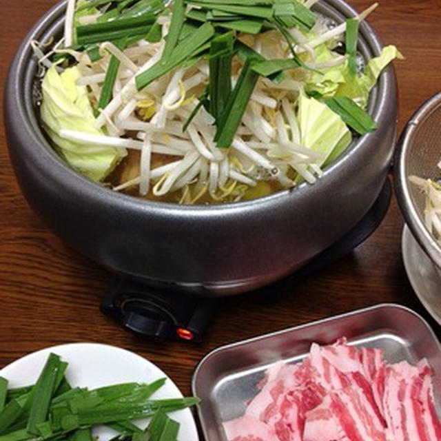 休肝日なので「もつ鍋」