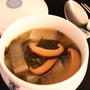 ★わかめスープ・大根と椎茸入り（표고버섯・미역국）。